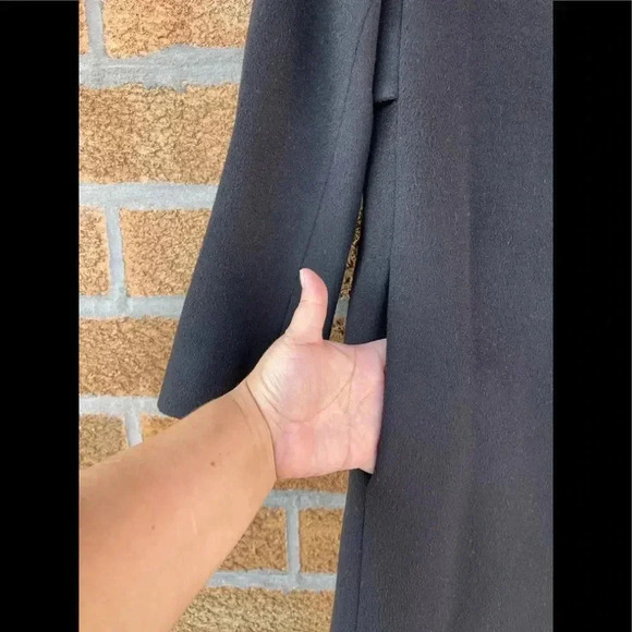 helmut lang cashmere wool single trench coat large - Picture 6 of 16